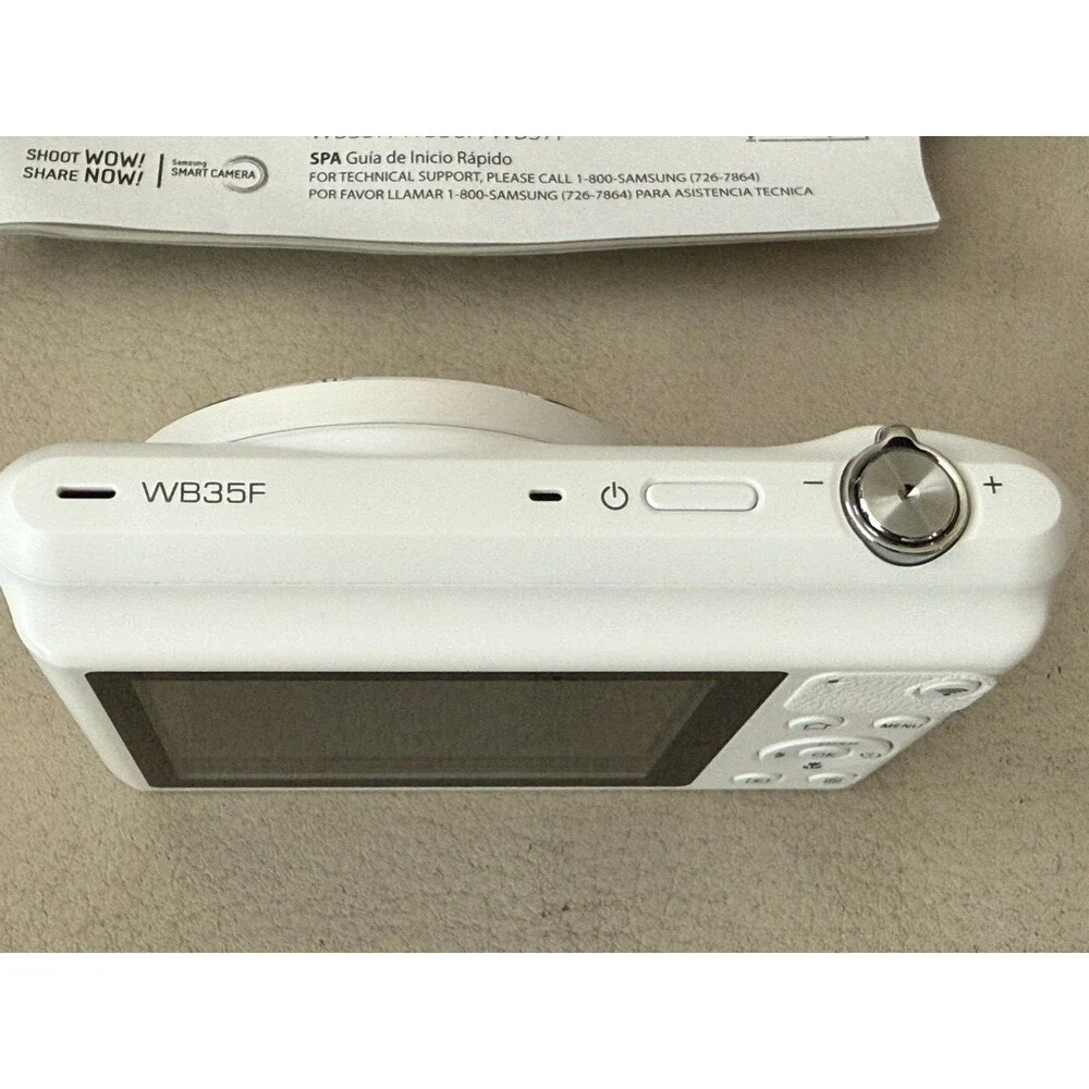 Samsung WB35F 16.2MP WIFi Digital Smart Camera - New White Open Box